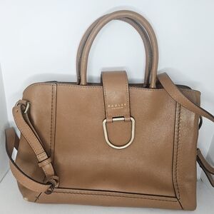 Radley London Primrose Hill Large Tan Brown Leather Shoulder Tote Bag Used.